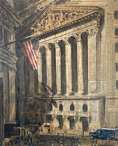 Corner of Broad and Wall Street, NYSE, 2004