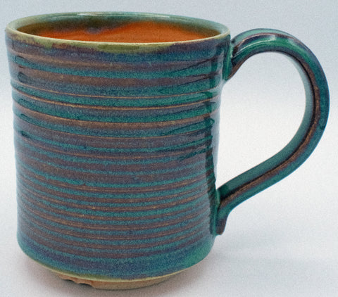 Turquoise and Orange Mug No.1