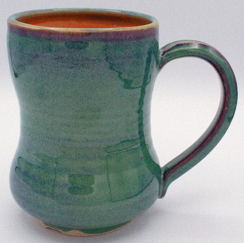 Turquoise and Orange Mug No.4