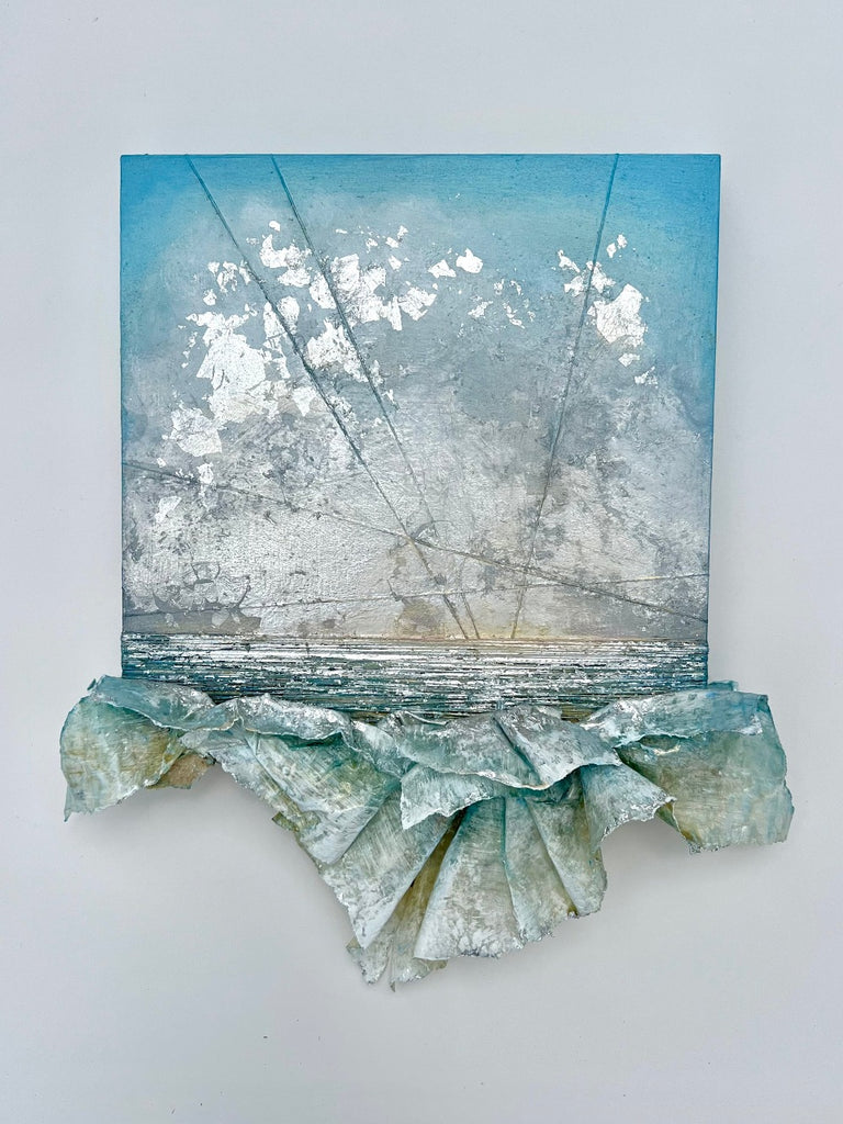 Silver Mist Upon Morning Tides I - Tapestry at Sea Series