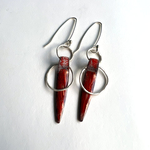 Red Dangle Earrings