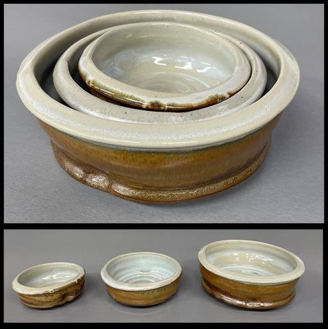 Nesting Bowls in Brown