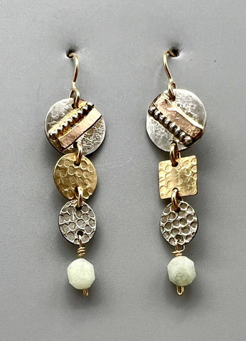 Collage Petite Aquamarine Drop Earrings