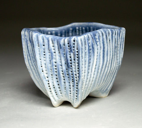 Blue Sea Urchin Luminary with Legs