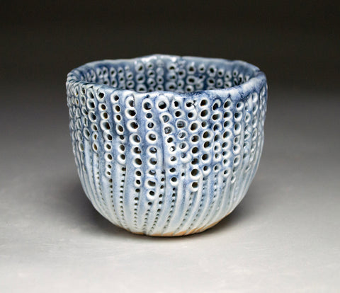 Medium Blue Sea Urchin Luminary