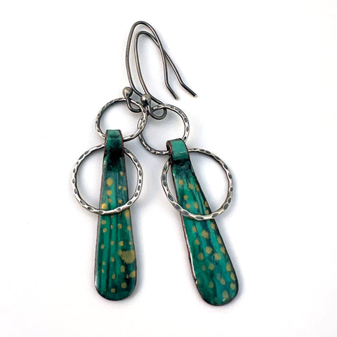 Teal Drop Earrings