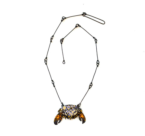 Ghost Crab Necklace with Moveable Claws