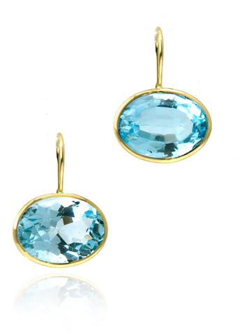 Blue Topaz Lolly Earrings