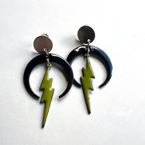 Lightning Bolt Post Earrings