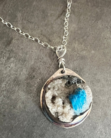 Canvasite Bezel Set Necklace