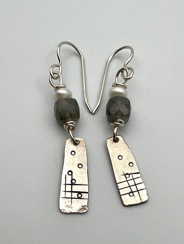 Labradorite Tab Earrings