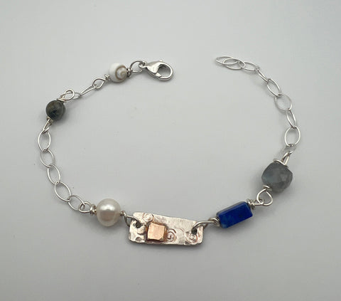 Collage Mixed Media Bracelet