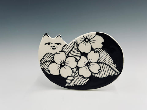 Cat Soap Dish Dogwood
