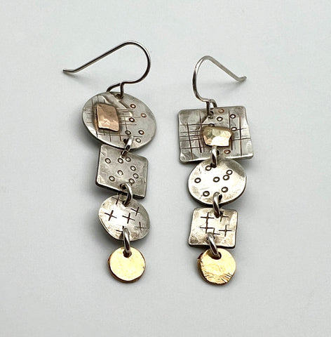 Collage Drop Earrings