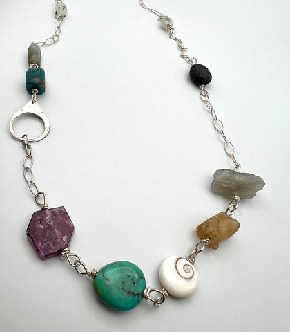 Joyful Mixed Media Necklace