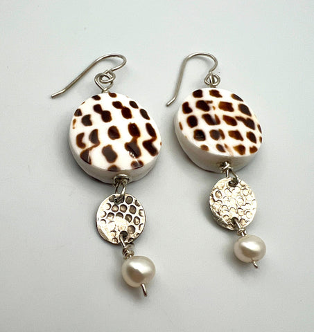 Triple Drop Shell Earrings