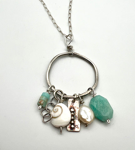 Wonky Hoop Endless Summer Charm Necklace