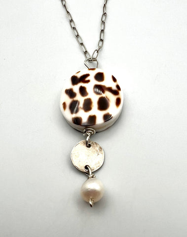 Shell Triple Drop Necklace