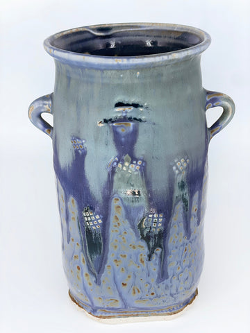 Blue Handled Vessel (short)