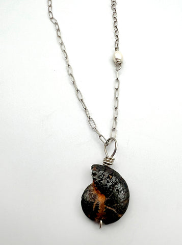 Fossilized Ammonite Necklace