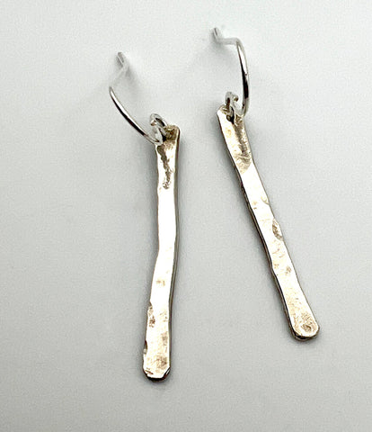 Hammered Bar Earrings