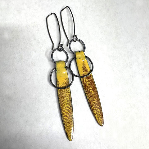 Long Yellow Earrings