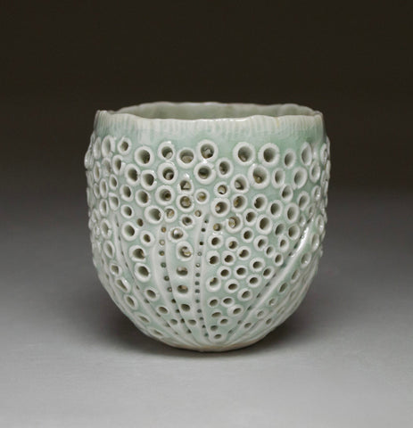 Small Celadon Sea Urchin Luminary