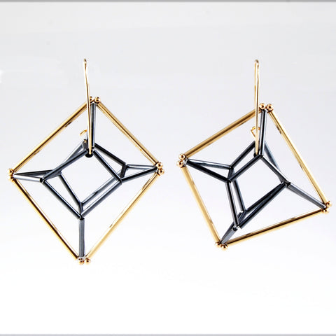 Irregular Diamond Earrings