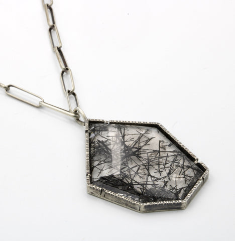 Tourmalated Quartz TAB Necklace