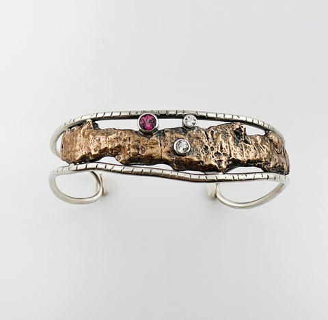 Bark Gem Cuff