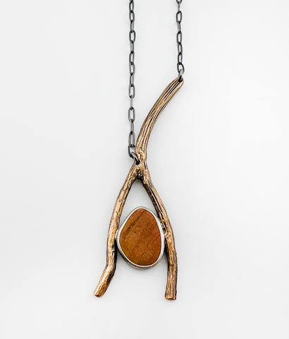 Branch River Rock Necklace