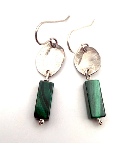 Malachite Drop Earrings