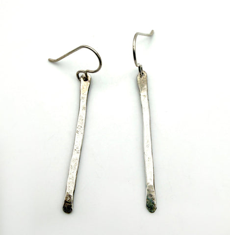 Hammered Bar Earrings
