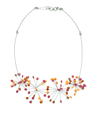 Horizontal Pom Pom Necklace