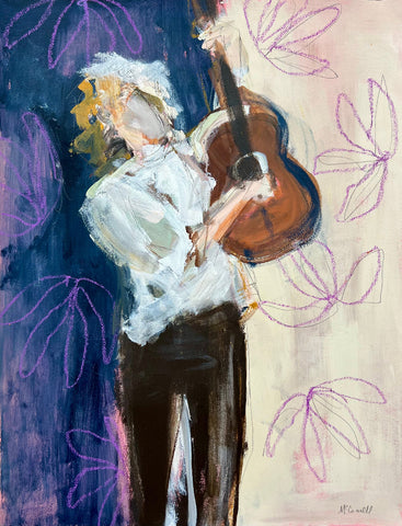 Guitar and Matisse Wallpaper