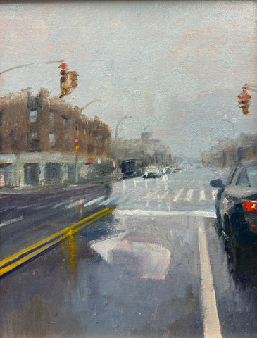 Rainy Street Brooklyn