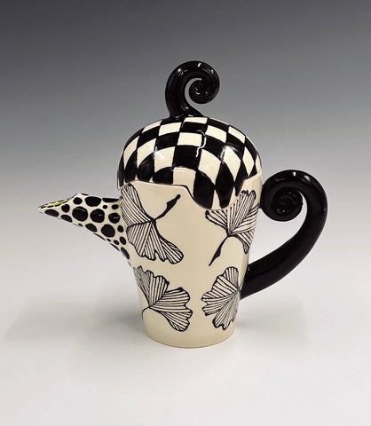 Teapot with Ginkgo Leaves Test #2