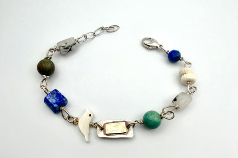 Collage Mixed Media Bracelet