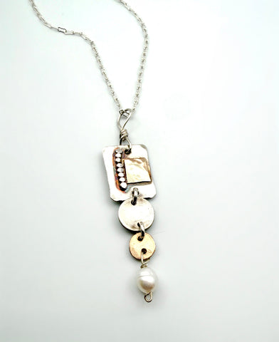 Collage Drop Necklace