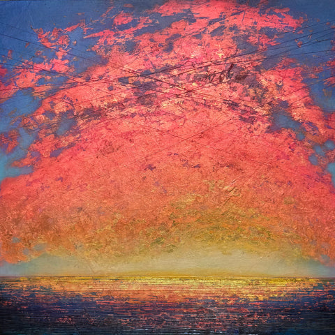 Dramatic Eruption of Sunrise/Sunset - Patina Seascapes Series