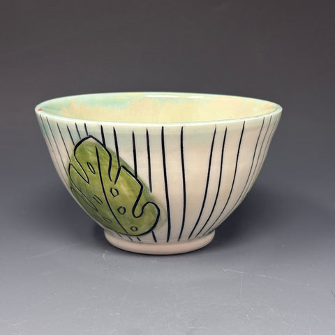 Illustrated Monstera Bowl No. 1