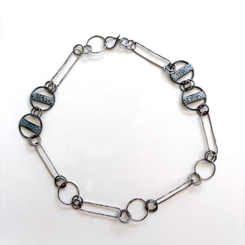 Gray Circles Necklace