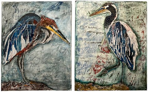 Coastal Echoes (Diptych)