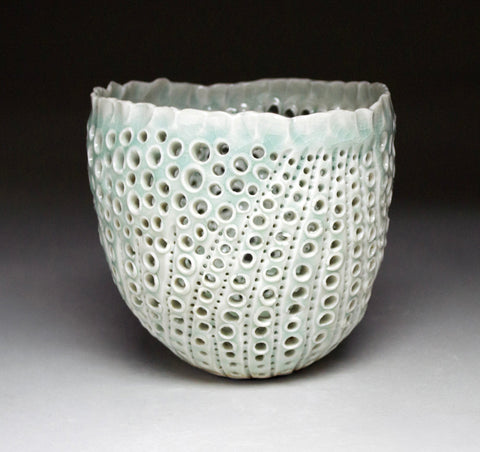 Sea Urchin Luminary Large-Celadon