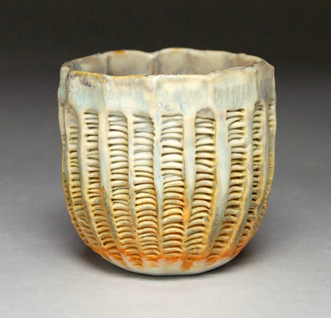 Mini Shell Luminary-Orange