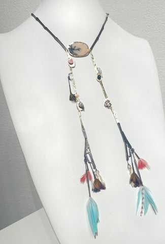 Golden Double Cascade Necklace