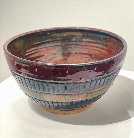 Large Striped Bowl