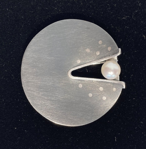 Art Deco Pin with Pearl