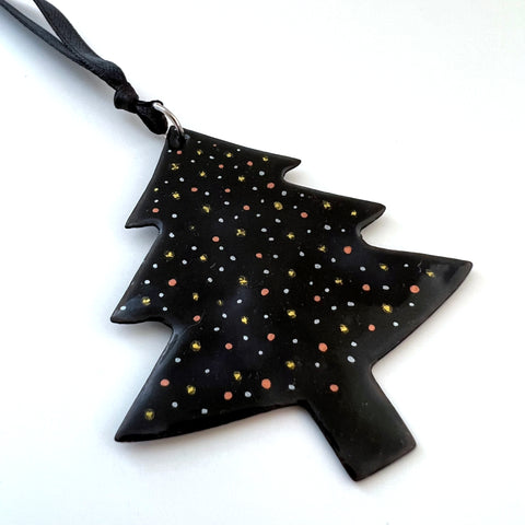 Black Tree Ornament