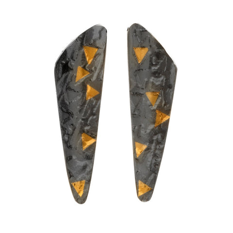Klimt triangle earrings